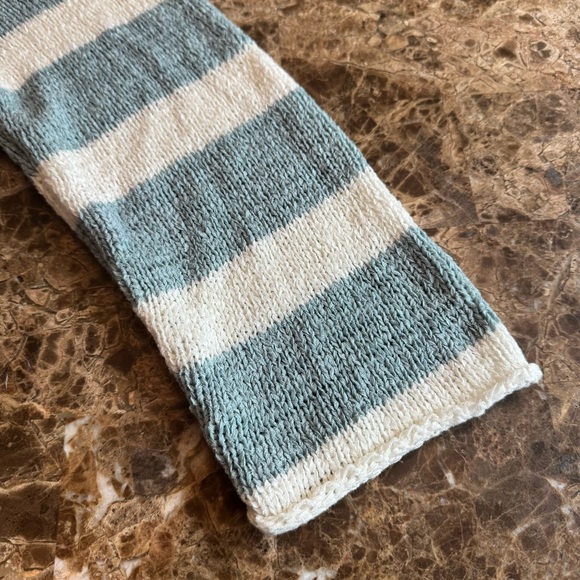 LOFT Blue and Cream Crew Neck Sweater - Picture 9 of 11